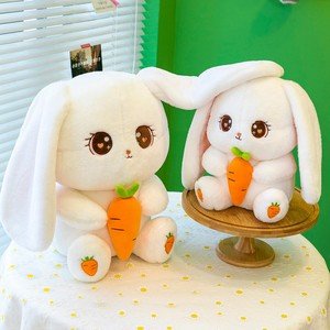 Long Ear Rabbit Plush Toy Stuffed Soft Animal Doll Cute Carrot Pillow Doll