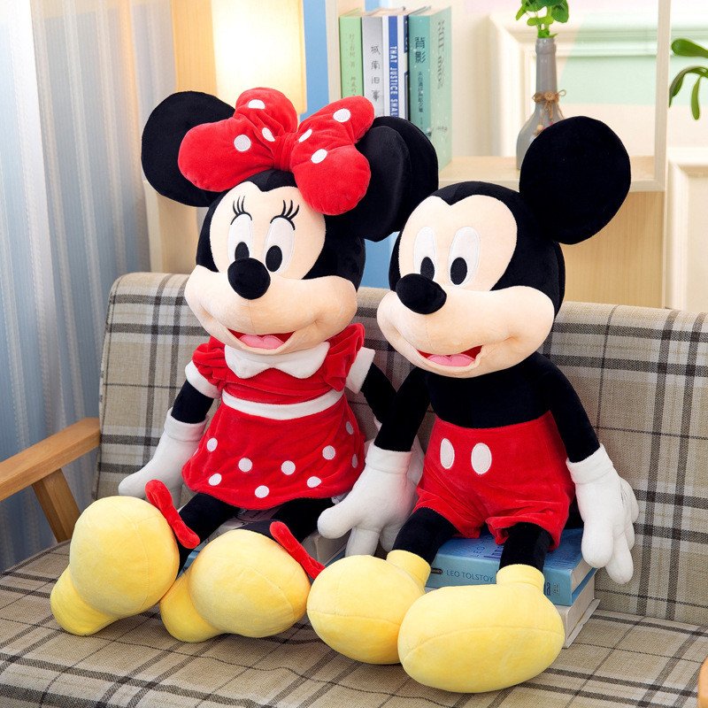 Minnie and Mickey Mouse Plush Toy Dolls for Gift