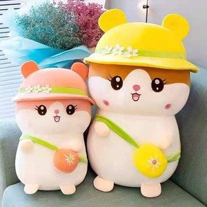 Stuffed Hamster Plush Toy Anime Kawaii Plush Soft Plush Toy for Birthday Gift