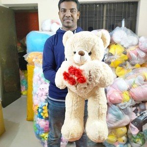 Cute hugging heart bear doll plush toy cute confession teddy bear birthday gift