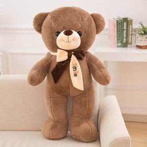 Large Bow Tie Hug Bear Plush Toy Teddy Bear Doll for Birthday Gift