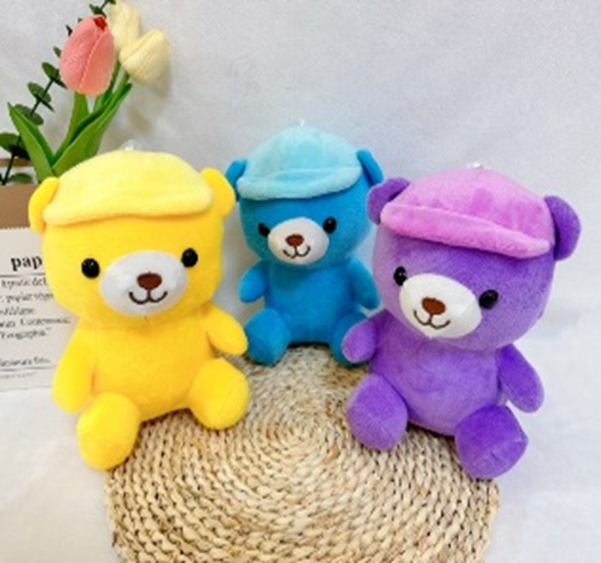 Cap Teddy Bear Doll Small Toy Kids Birthday Gift