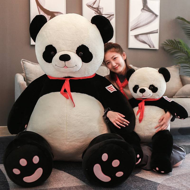 Cute giant panda plush toy large panda doll for birthday gift