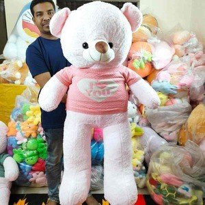 Teddy Bear Plush Toys Sweater Bear Soft Stuffed Cute Lover Bear Plush Dolls For Birthday Gifts